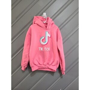 Girls Tik Tok Pink Hoodie (sz. SMALL)